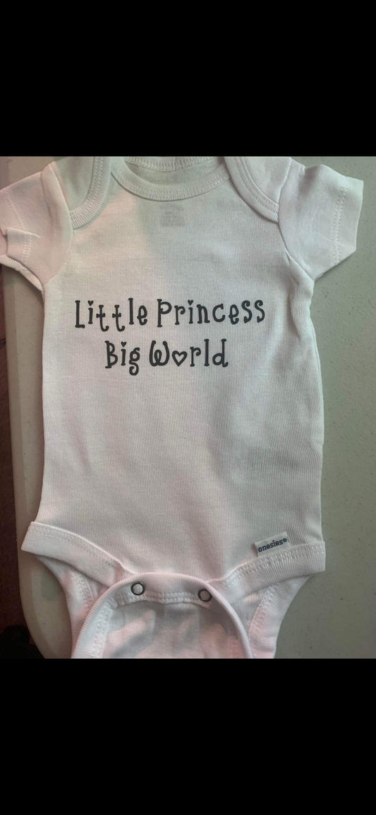 Little Princess Big World Onesie